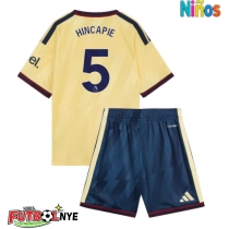 Camiseta Arsenal Piero Hincapie #5 Tercera Equipación para niños 2026-27 manga corta (+ pantalones cortos)